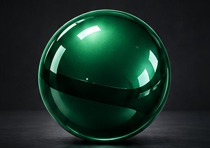 Deep emerald, gloss finish
