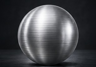 Liquid silver, chrome finish